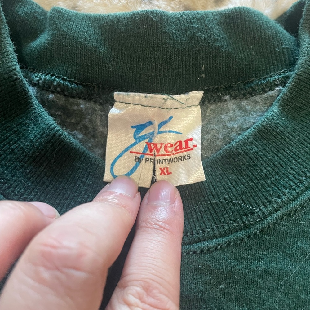 Vintage Green YMCA Men's Sweatshirt - Picture 4 of 8